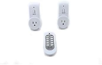 ALEKO® RLS2 Wireless Remote Control Outlet Light Switch Two Outlets with Remote