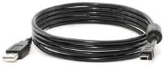 USB 2.0 A to Mini-B 5 Pin Black 6ft Cable/Cord for Canon PowerShot Camera A85 A95 A10 A100 A20 A200 A300 A310 A40 A400 A410 A430 A460 A510 A520 A530 A540 A550 A560 A570 IS A60