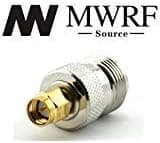 MWRF 2PCS N Female to SMA Male Connector RF Coax Coaxial Adapter; Wi-Fi Adapter