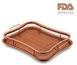 Gelinzon Copper Crisper Tray Oven Air Fryer Pan (Rhombus)