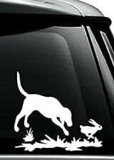 Kramer Hunting Dog Chasing Rabbit Sticker for Car Vinyl Decal Truck Window Bumper Sticker 4 х 4 in.