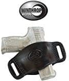 Ambidextrous OWB Med - Full Size Semi-Auto Belt Slide Holster Black - 0584