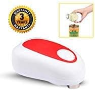 Electric Can Opener, Batteries Operated Smooth Soft Edge with One-Touch Start Automatic Can Opener for Arthritis Individuals, Seniors, Chef's Best Choice(4AA Batteries not included)