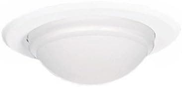 Halo 5054PS 5-Inch Shower Light Trim with Drop Glass Lens, White