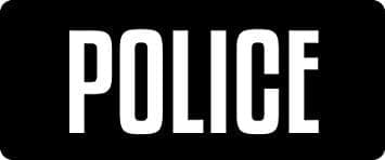 3 - Police Hard Hat/Biker Helmet Sticker BS 1177