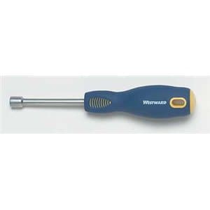Westward 1CLL6 Nut Driver, Hex 1/2 In, Red, Steel