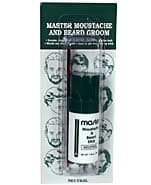 Master Mustache and Beard Groom (Neutral), grooms mustache and bear, blends in color, easy to use, push stick, wax stick, shampoo. rinse, comb, brush