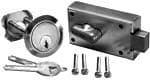 Garage Door Parts Stamped Deadbolt Cylinder Set Mounting Hardware Included