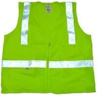 Lime Surveyor Vests Class 2 with Silver Stripes - Size 3X-Large