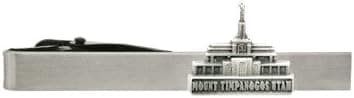 Ringmasters LDS Mount Timpanogos Utah Temple Silver Steel Tie Bar - Tie Clip - Priesthood Gift, LDS Missionary, Tie Clip