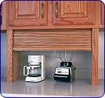 National Omega 30 inch W Omega Series Fronts/Components Straight Unit Appliance Garage, Maple