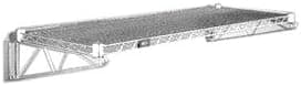 Omega 12" Deep x 24" Wide x 7" High Fixed Chrome Wall Mount Shelving Kit