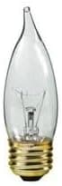 Candex - Medium Base 15 Watt 12 Volt Clear Candle Shaped Bulb (10 PACK)