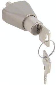 CRL Satin Chrome Sliding Door Locks - Keyed Alike