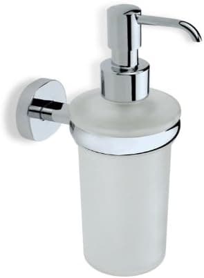 Nameeks DI30-08 Mounted Frosted Glass Soap Dispenser, Chrome