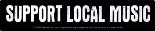 Northern Sun Support Local Music - Small Bumper Sticker or Laptop Decal (7.25" X 1.5")