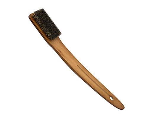 Natural Boar Bristle Bath Body Brush Wet & Dry Body Brushing - Best Shower Back Scrubber Exfoliating Brush for Dry Brushing Exfoliating Reducing Cellulite Exfoliating Scrub (Wood)