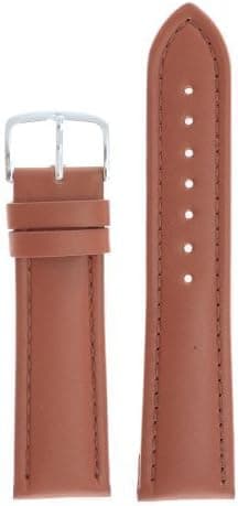Men's Genuine Italian Leather Watchband Chronograph Style Tan Size: - by JP Leatherworks