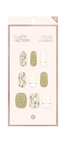 Gel Nail Strip [White Pearl] by Gelato Factory - Gloss Wraps Polish Sticker Palette