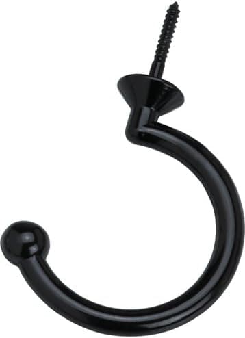 CueStix International Small Black TPHKBF Facemount Hook