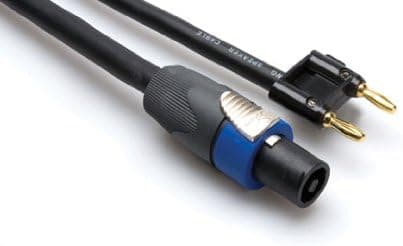 Hosa Cable SKT450 Speakon to Banana Plug Speaker Cable - 50 Foot