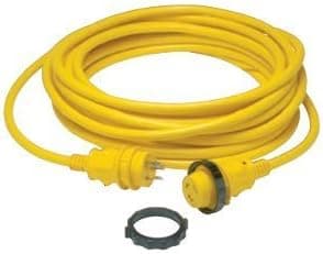 CableMaster 30 Amp, 50 Feet Marine Shore Power Cord - Yellow - Free Same Day Shipping