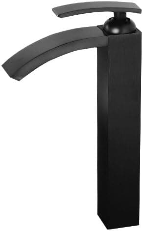 Yannlii Oil Rubbed Bronze Waterfall Bathroom Sink Faucet Single Handle Single Hole Faucets Tap