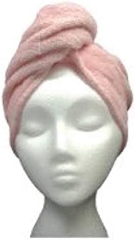 Turbie twist Cotton Hair Towel (Pink Solid Light)