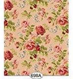 Dollhouse Pink Floral Rose Garden Wallpaper