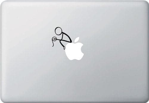 Yadda-Yadda Design Co. Toilet Man - The Thinker - Laptop Decal