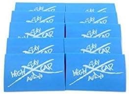 (10) 4 or 0 Gauge Blue 3/4" x 2" Heat Shrink Tube 4 Ring Terminals GA Tubing