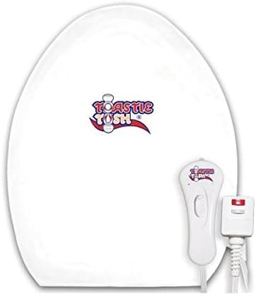 Toastie Tush Innovative Elongated Toilet Seat Warmer | Easy to Install, Easy to Clean, Heated Toilet Seat Elongated | Waterproof Warm Toilet Seat | Electric Elongated Toilet Seat Cover Heater