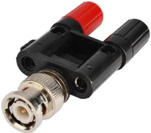 Superbat 2pcs Adapter BNC Male to Dual Banana Plug Jack Female Adapter by Superbat