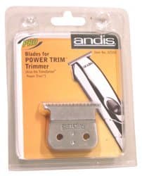 ANDIS Replacement Trimmer Blade Set for Power Trim Trimmer (1/150 inch/0.1mm) (Model:32350)
