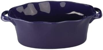 BIA Cordon Bleu Wavy 1-1/2-Quart Deep Oval Baker, Violet