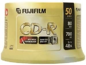Fuji Film 80 MB CD-R Color Tower Spindle