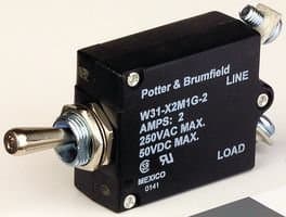 TE CONNECTIVITY/POTTER & BRUMFIELD - W31-X2M1G-40 - CIRCUIT BREAKER, THERMAL, 1P, 250V, 40A