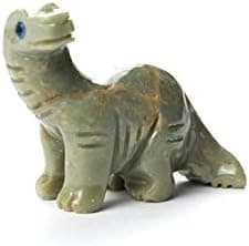 Brontosaurus Soapstone Animal Carving | 1 piece
