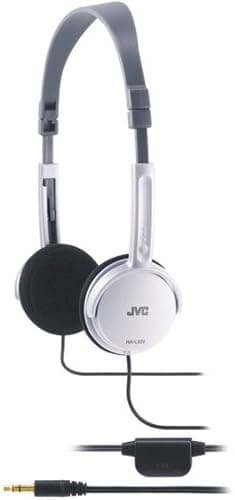 JVC Lightweight Headphone with Volume Control (Silver)