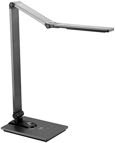 LE LED Desk Lamp, Eye-caring Table Lamps, Dimmable Office Lamp with USB Charging Port, 3 Lighting Modes, Touch Control, Memory Function, 12W