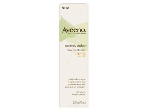 Aveeno Active Naturals Positively Ageless Moisturizer, SPF-30, UVA/UVB, 2.5-Ounce Tube