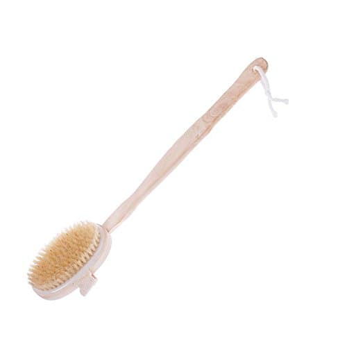 Natural Long Massage Handle Wooden Body Brush Shower Back Home Bath Spa Tool #02