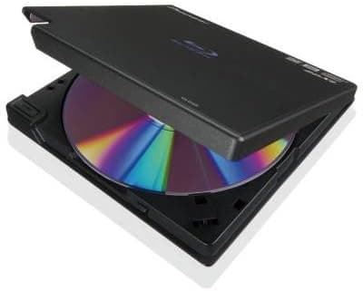 Pioneer BDR-XD04 Black 6X Slim Portable USB 2.0 BD/DVD/CD Burner with CyberLink software