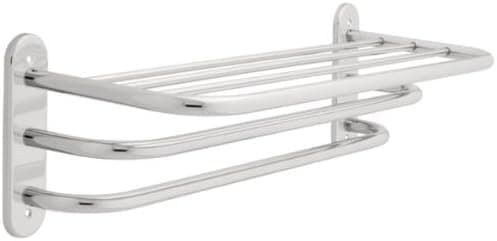 Franklin Brass 2783PC, Bath Hardware Accessory, 24-Inch Towel Shelf with Two Bars