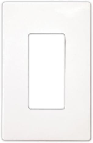 Cooper Wiring Devices PJS26W-6PK Decorator Screwless Wallplate 1-Gang Wh (6 PER Zack Pack)