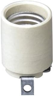 Porc. Socket w/Side Strap