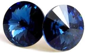 12MM Swarovski Crystal Elements Round Stud Earrings, Hypoallergenic Posts