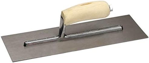QLT By MARSHALLTOWN FT366 11-Inch by 4-1/2-Inch Finishing Trowel Curved Wood Handle