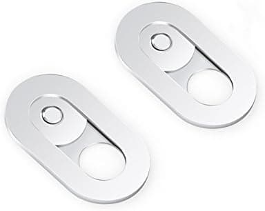 Webcam Cover-Silver Metal Slider Web Camera Cover -for Laptop Macbook Pro iMac PC computer Tablet Smartphone Smart TV with Silver Slider, for Privacy and Security against Cam Hacks(Silver 2 Pack) …