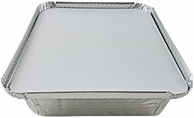 1 1/2 lb Oblong "Shallow" Take-Out Food Storage Container w/Board Lid (25 pack)